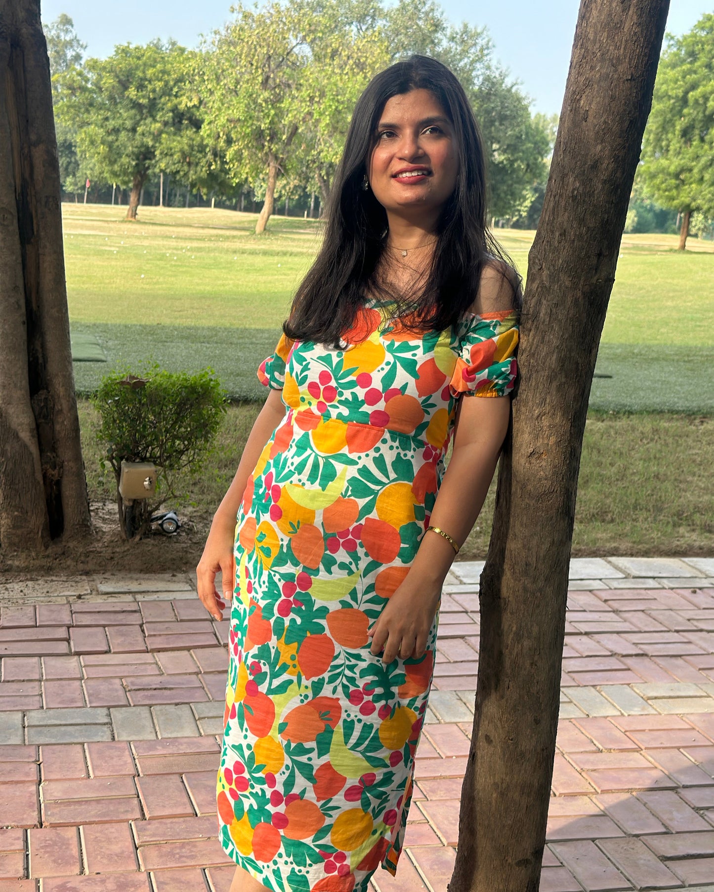 Tropical Cotton Dress