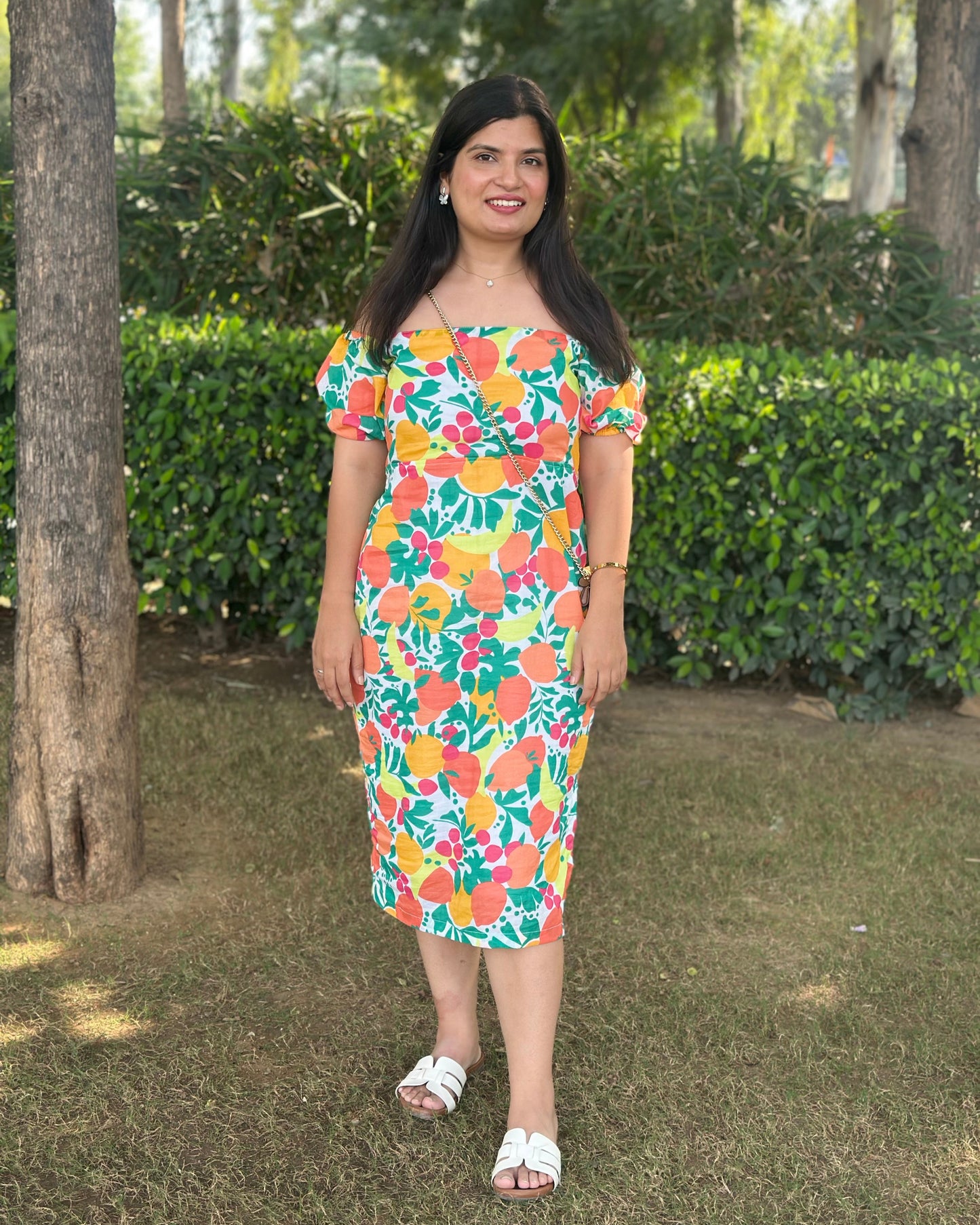 Tropical Cotton Dress