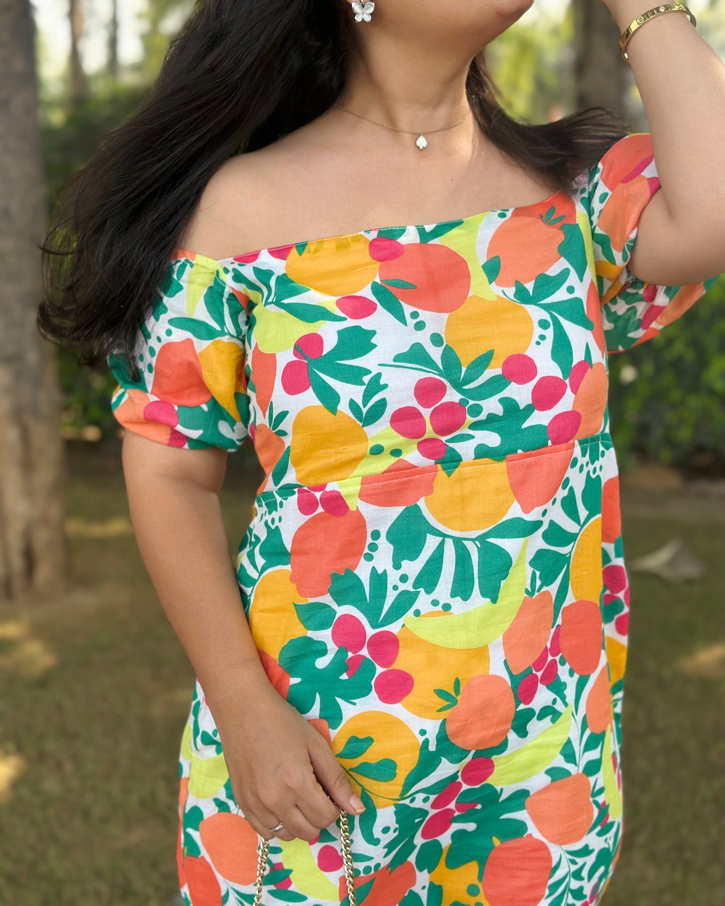 Tropical Cotton Dress