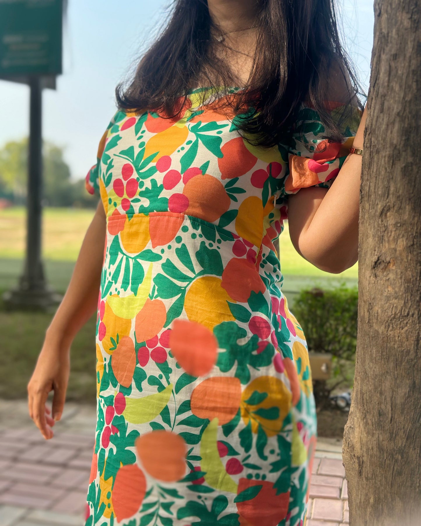 Tropical Cotton Dress